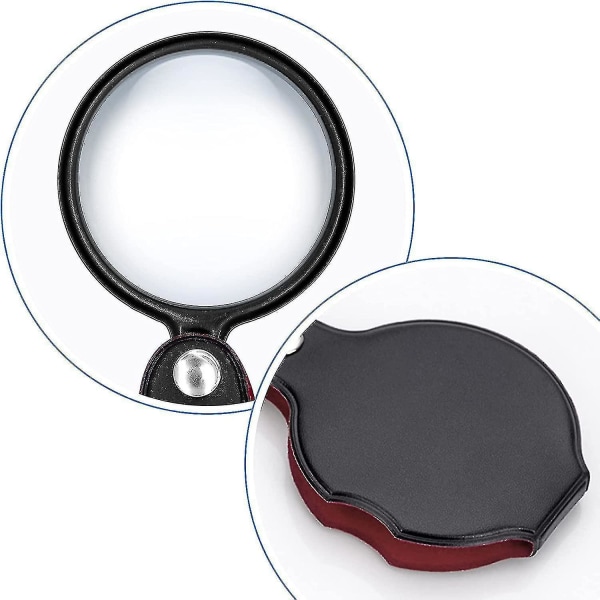 2 kpl 8x Pieni Tasku Luppi Premium Taittuva Mini Luppi