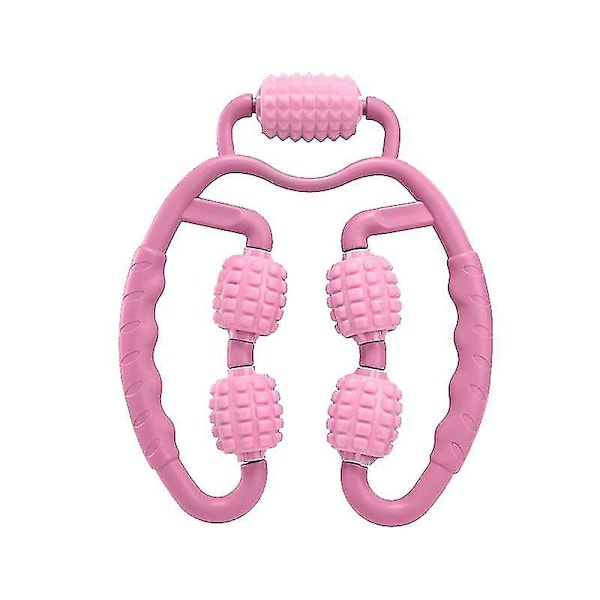 Fitness-vaahtomuovipyöräjalkahieronta - Lihasrentoutuspyörä - Vasikan hierontarulla Pink