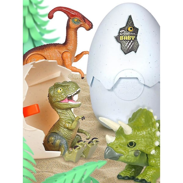 Påske Dinosaur Egg Leke med LED Lys og Lyd for Barn
