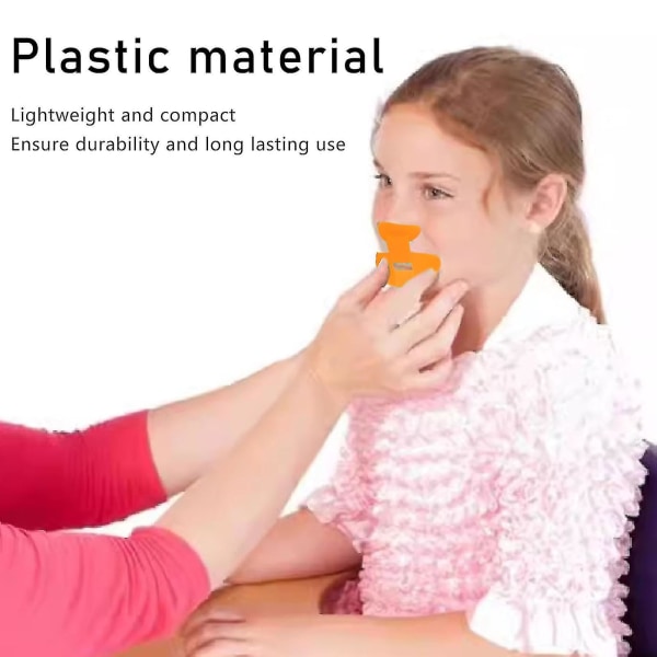 Näsflöjt Orange Munmuskel Tungträning Plast Professionell näsflöjt för barn-yuhao