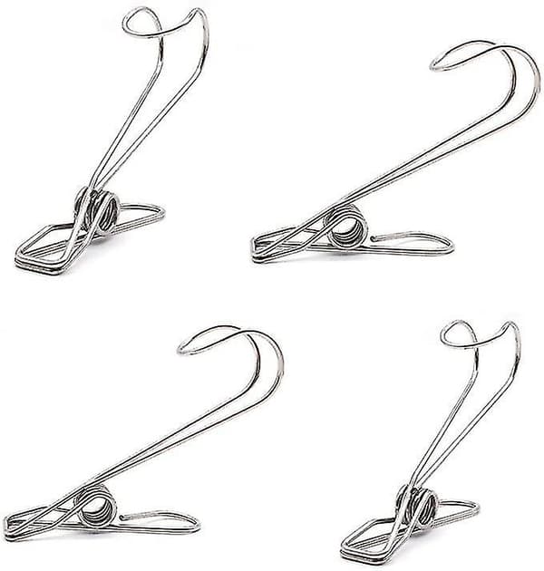 30 Rustfrie Stål Bærbare Tøjhængende Krog