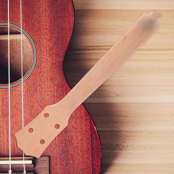 DIY træ ukulele hals emne til håndarbejdsprojekter, letvægts og sikkert bærbart design