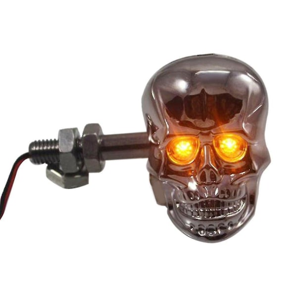 Punk Skull-formede Blinklys for Motorsykkel Modifisering