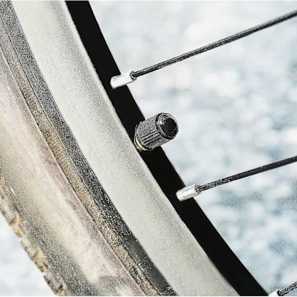 200 stk. Dækventilstøvhætter til Bil, Motorcykel, Lastbiler, Cykel, Cykel (sort)