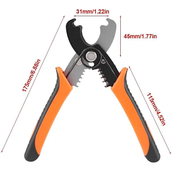 Wire Stripper, Stripping og Crimping Tang, Multifunksjonell Wire Stripping og Crimping Tang, Crimping og Crimping Tang, Elektrikers Håndtang