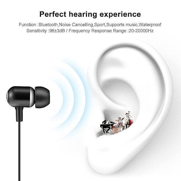Langaton Bluetooth-vesitiivis hikiä hylkivä urheilukuuloke