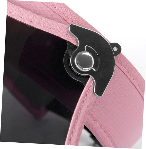 Stilig rosa solskjermhatt med reflekterende linse, PC-materiale for utendørs reise
