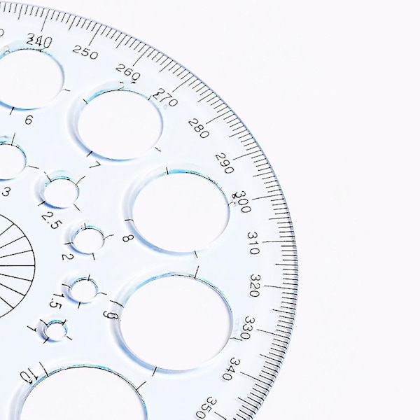 Multifunktionel Geometrisk Lineal, Geometrisk Tegne Skabelon, Måleværktøj Til Skole, Kontor, Arkitekturforsyning
