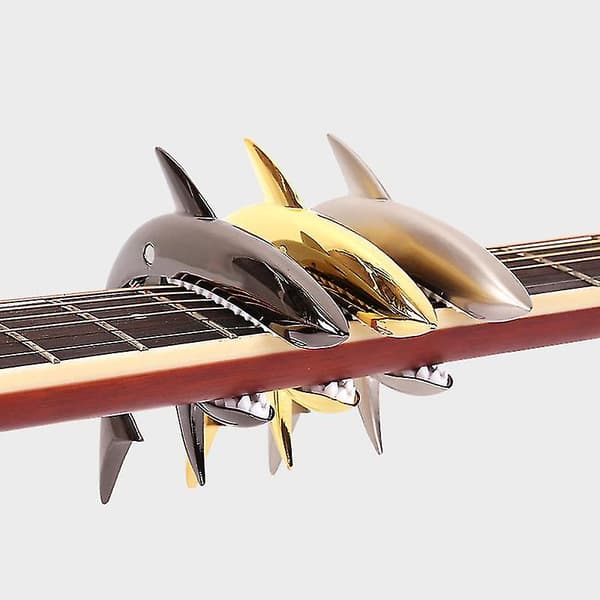 Gitarr Capo i Zinklegering Trägitarr Elektrisk Gitarr Ukulele Capo Musikinstrument 1st guld