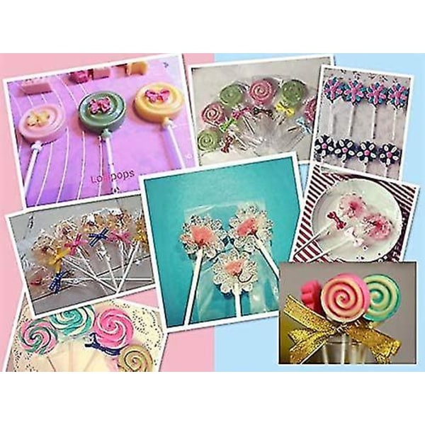 2 Pak Lollipop Chokolade Silikonforme Blomster Spiral Bageform