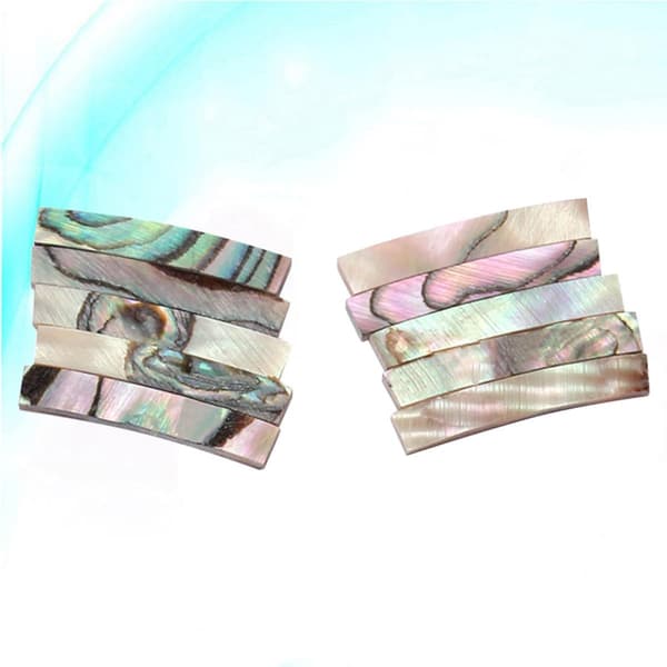 10st Abalone Shell Gitarr Purfling Binding Strip för Ukulele och Gitarr Syntetiskt Material 18x3x2mm