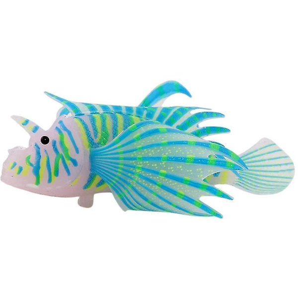 Kunstig falsk lionfisk sjøhest akvarium dekorasjon ornament