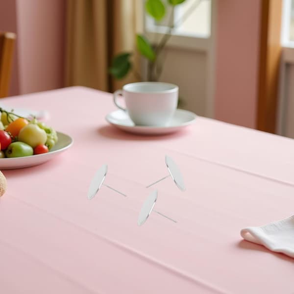6 stk. kakeblomstdekorasjonsverktøy Blomsterpiping Nails Rustfritt stål Gjenbrukbar Solid Design Sølv