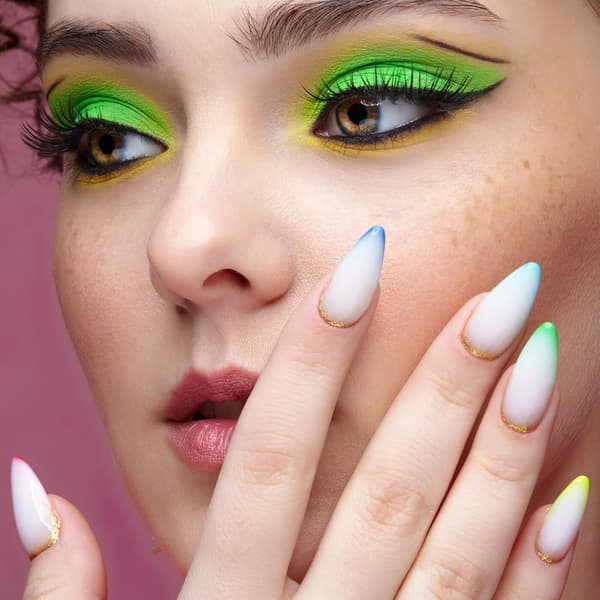 30 stk. Gradient Nail Art Svampespids Udskiftningshoveder til Ombre Neglesvampe Bløde til DIY Manicure
