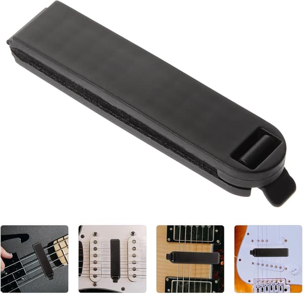 Gitarrljuddämpare Ljuddämpare Akustisk Gitarr Mute Justerbar Spänning Hög Hållfasthet Abs Material Nybörjarövningsverktyg