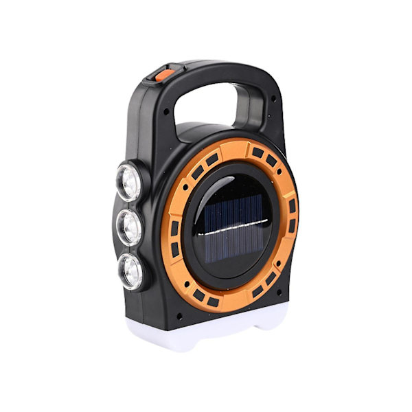 Solcellsdriven LED-lykta Fackla Lampa USB Laddningsbar Camping Tältlampa Utomhus Vandring