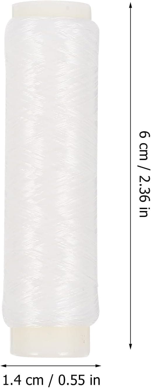 Fiskesnøre Nylon Elastisk Tråd 3 Ruller Hvit Anti-skli Solid Slitesterk Profesjonell Fiskesnor