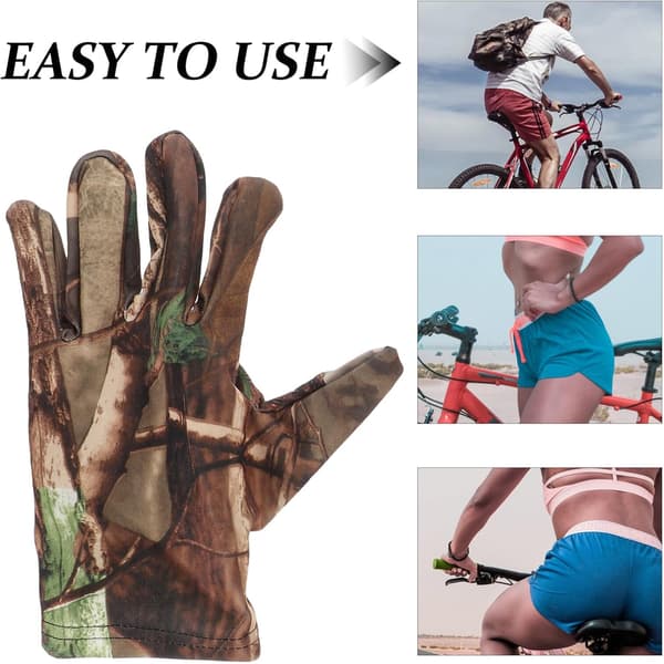 2 par touchscreen-handsker til udendørsaktiviteter, åndbare skridsikre løbe- og cykelhandsker