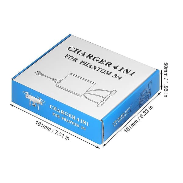4-i-1 Batterilader for DJI Phantom 4/Pro