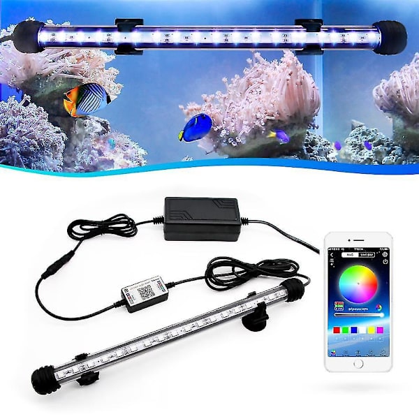 Zhongji 19cm-59cm Akvarium LED Belysning Bluetooth App