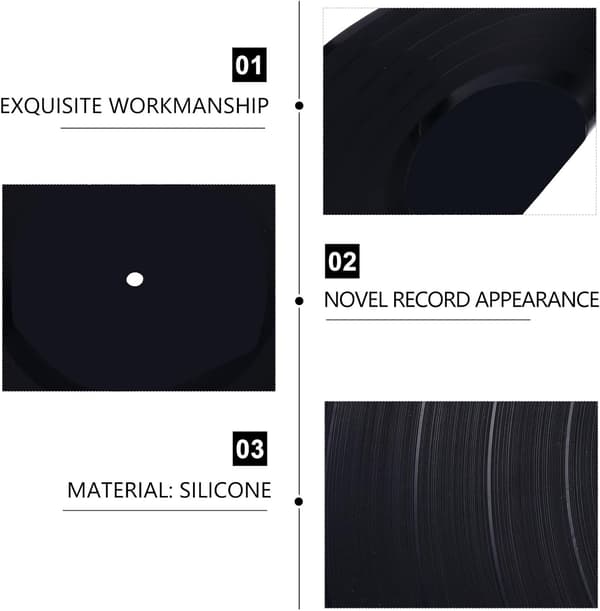 Silikonunderlag Grønn Retro Vinylplate Stil Varmeisolasjon og Elastiske Egenskaper Enkel
