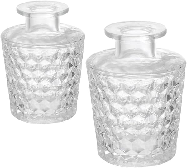 2 st glasflaskor för aromaterapi 100 ml och 150 ml tomma påfyllningsbara behållare för eteriska oljor