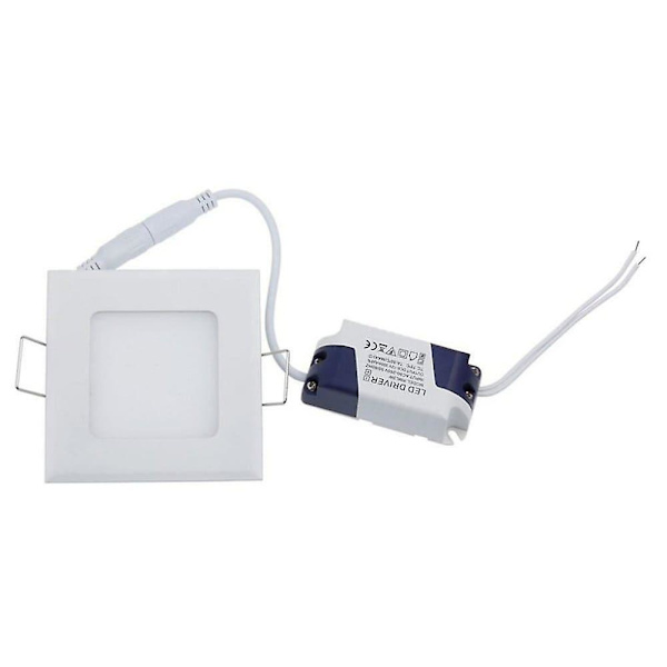 5 st 3 W 15 LED-lampor Inbyggda LED-panellampor Varmvit