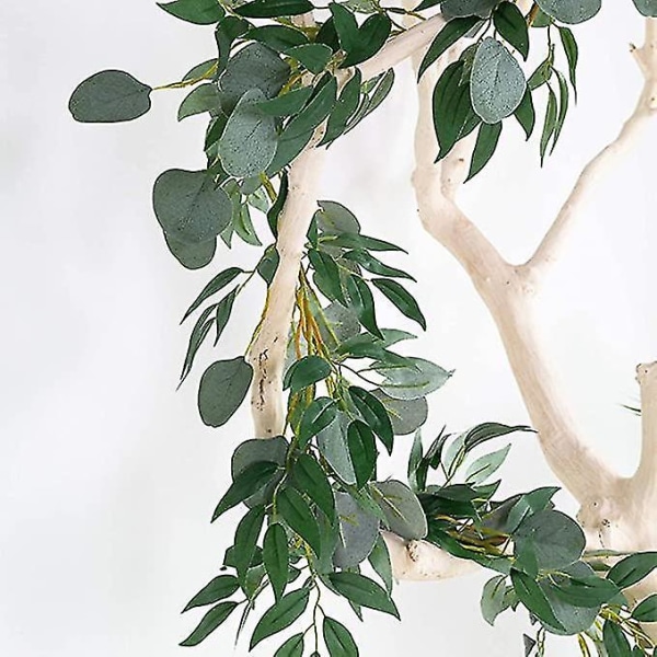 13ft Eucalyptus Willow Garland 2stk Kunstige Vinstokke