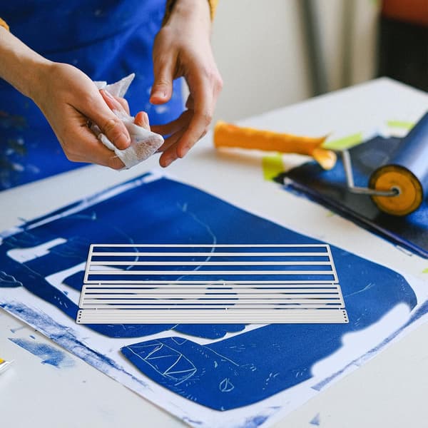Skärform i kolstål, rektangulär ramstencil för DIY-scrapbooking och präglingshantverk