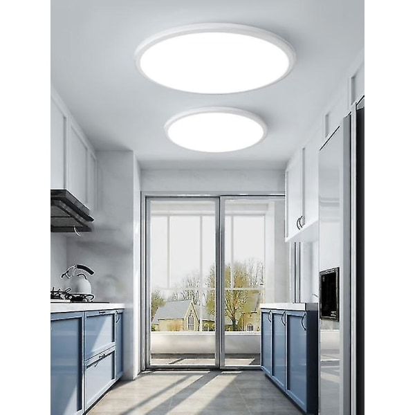 12w led taklampa, taklampa, vit kökstaklampa, modern taklampa, led taklampa i vardagsrummet Gäller sovrummet