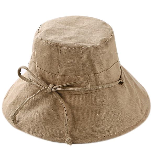 Solhatte til kvinder, smuk sommerdame solhat, foldebar, UV-beskyttelse UPF 50+ khaki
