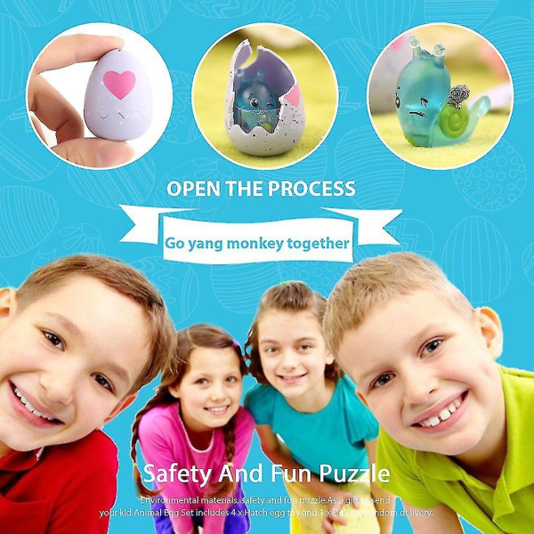 Overraskelse rugeæg Legetøj Dukke Dyr Børn Pædagogisk legetøj