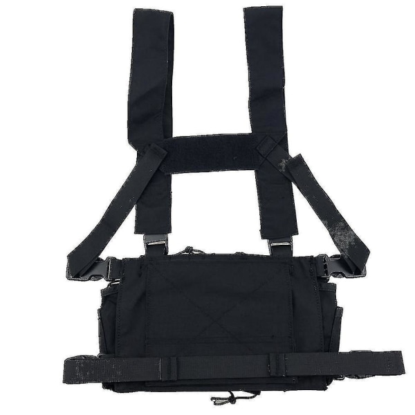 Justerbar Tactical Chest Rig Bag Radio Harness Vest