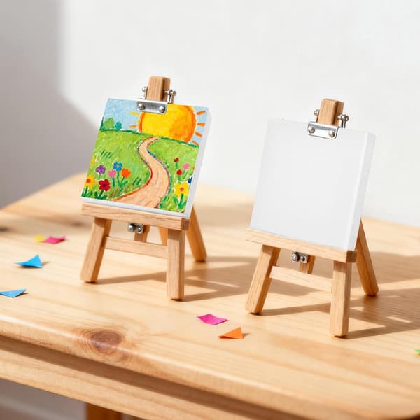 24 st Mini Målningsramar Bomullsdukpaneler DIY Konsttavlor Uppspända Dukar