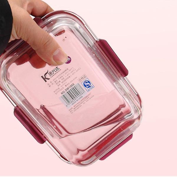 1050 ml:n lasinen lounasrasia, mikroaaltouuniin sopiva, vuotamaton säiliö