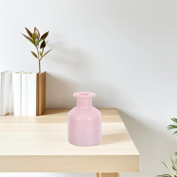 2 st tomma aromdiffuserflaskor i glas med pinnar för heminredning, spa-användning, eteriska oljor
