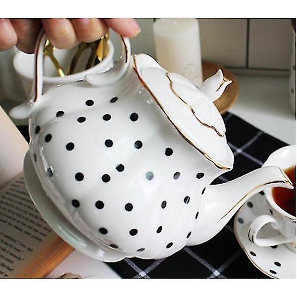 Luunposliini Käsinmaalattu Kulta Teapot Luova Kahvipannu A