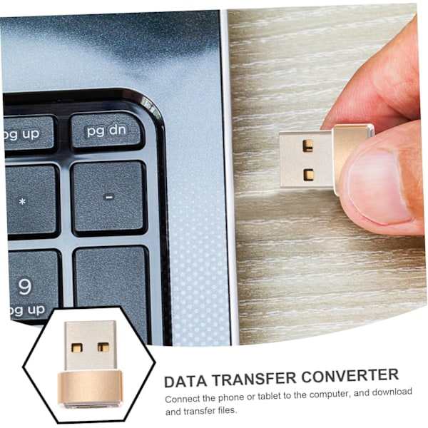3 kpl Typec - USB-sovitin Latauskaapeli Varavirtalähde Muunnin Tablettimuunnin Tietokone Type-c