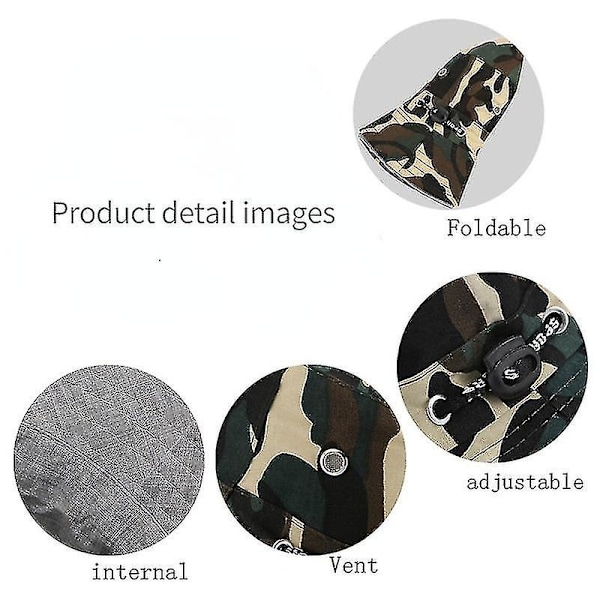Hinkhatt för Män Kvinnor Unisex Strand Solhattar Street Headwear Fiskare Utomhuskeps Sommar Panama Justerbar Resekeps C6