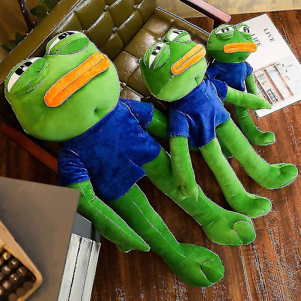 50-90cm Sød Pepe Den Trist Pludsefigur 4chan Legetøj Fyldte Dyr Dukker Til Børn Elskelig 70cm