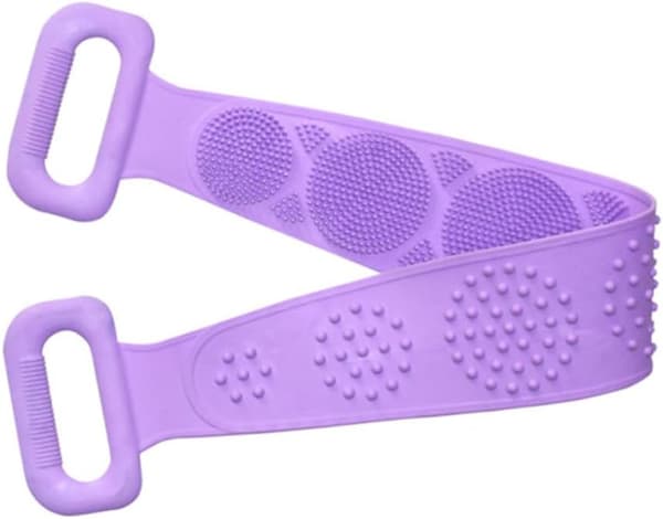 2 st silikon lång badskrubb rygg duschhandduk exfolierande kroppsskrubb död