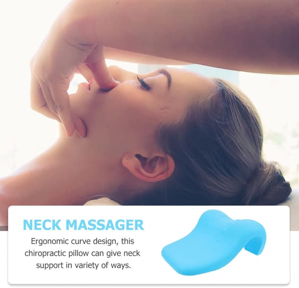 Nackkudde för nackstöd Sovkudde Massage Dragkraft Cervikal Kudde för Smärtlindring för Hemresor