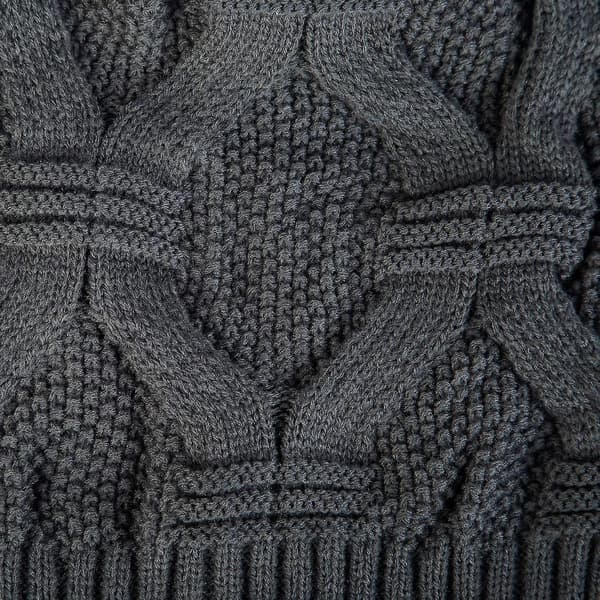 Damer Casual Beanie Vinter Strikket Damer Og Mænd Bløde Huer (2 Stykker Sort + Mørkegrå)
