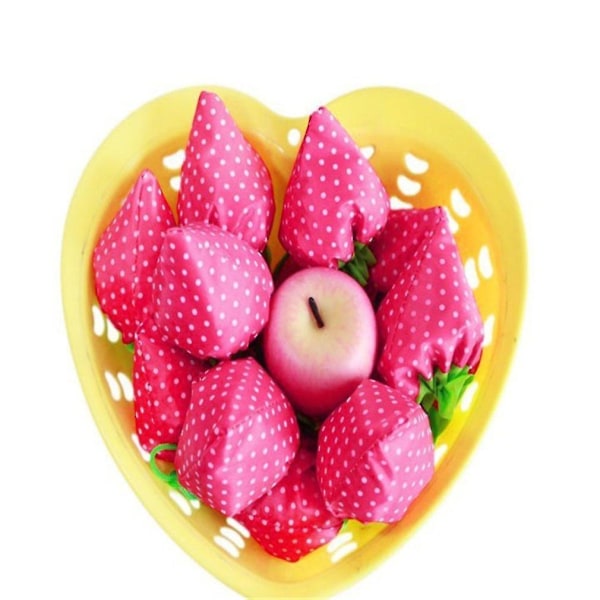 1 stk Bærbar Handlepose i Jordvennlig Strawberry Design