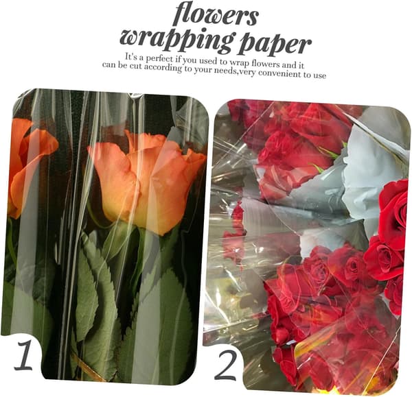 OPP cellofaninnpakning for blomster- og fruktkurver, solid blomsterinnpakningsmateriale