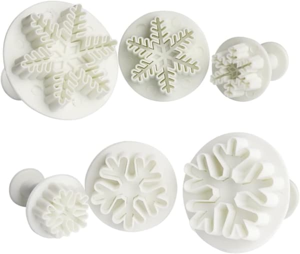 6 stk silikonkjeksform DIY kakeform julekake non-stick premium silikonmateriale