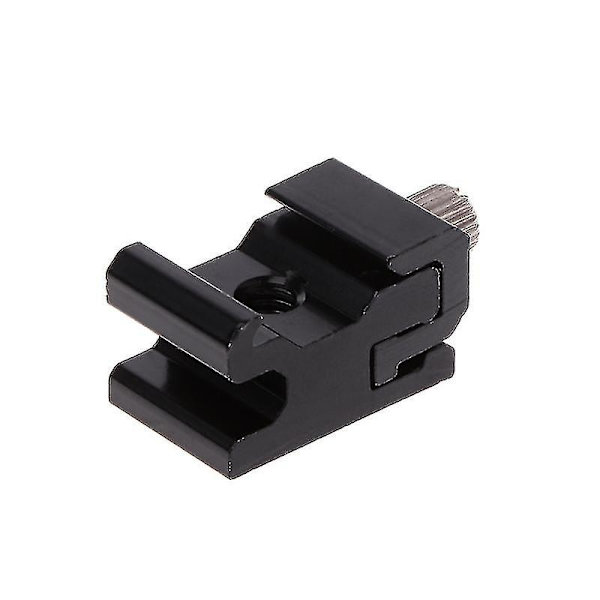 Hot Shoe Flash Bracket Stativmontering Adapter Udløserholder Kamera Tilbehør (2 Styk, Sort)