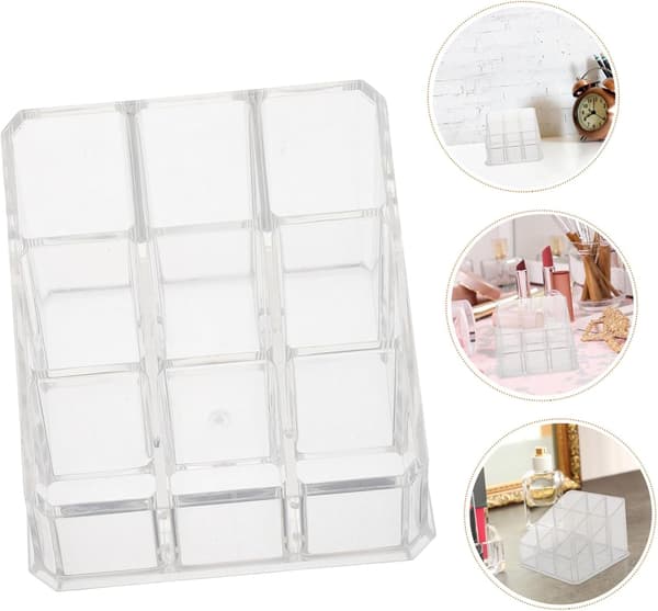 Leppestiftholder Organizer Sminke Oppbevaringsstativ Lip Gloss Utstillingsstativ
