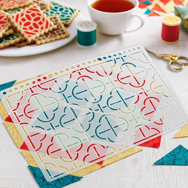 Quiltmallar 25x18 cm DIY Sömnad Patchwork Quiltmall Hantverk