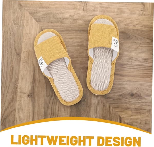 Hør hjemmesko til elskere sæsoner hjemmesko skridsikkert design til hjemmekomfort til sommer